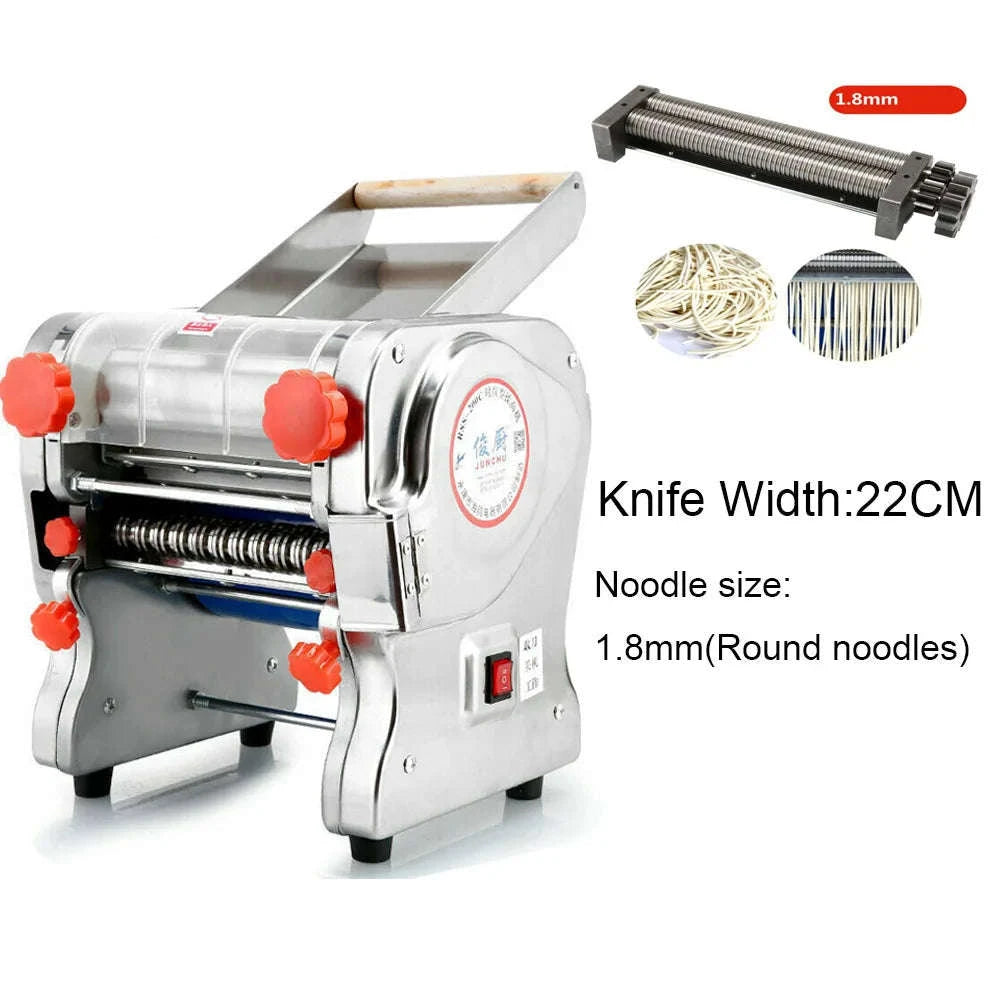 550W Electric Pasta Maker Noodle Machine with Adjustable Thickness-width 24cm 2mm 6mm / US / 110 V|United States