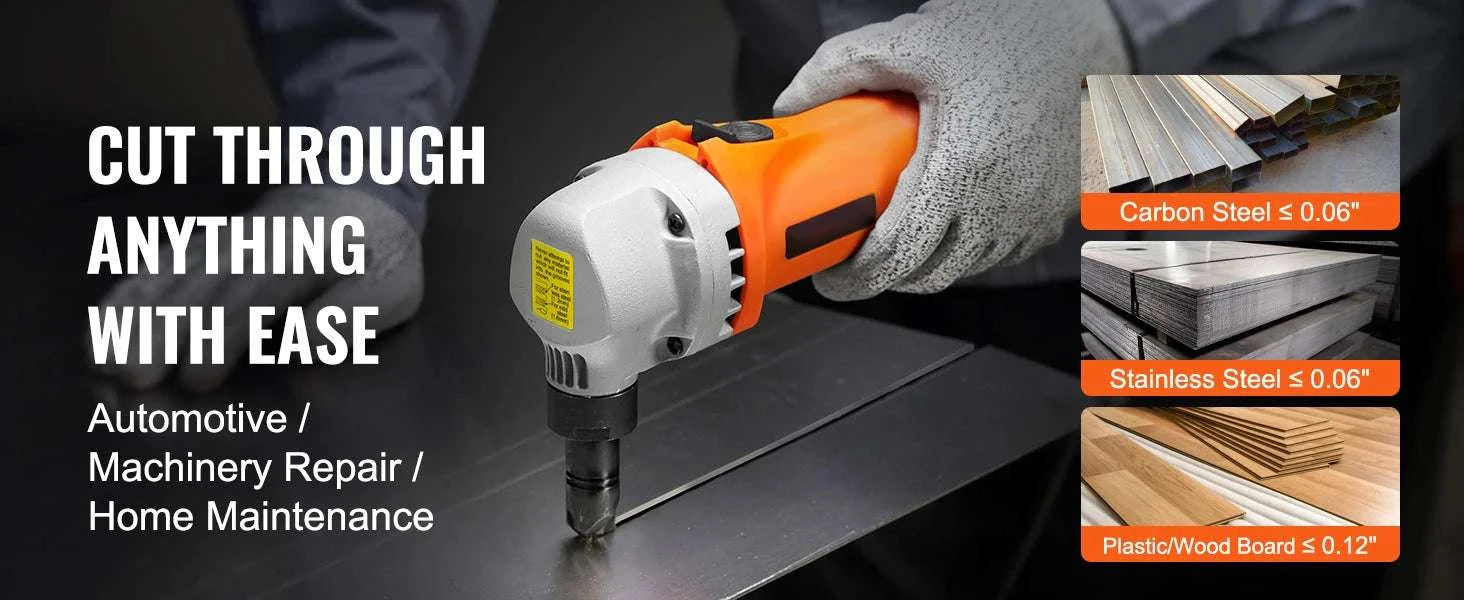 550W Sheet Metal Nibbler 2200RPM Electric Cutter with 360° Head-United States