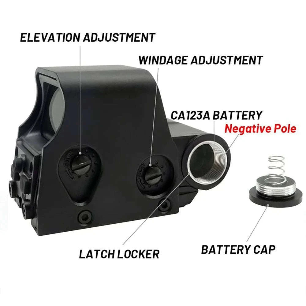 553 Holographic Sight Reflex Scope for Fast Target Acquisition-BLACK / france