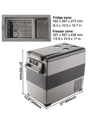 Portable Car Refrigerator Freezer 12V Compressor Cooler 20L–55L