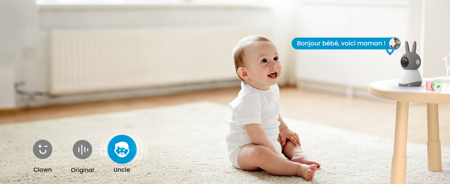 ieGeek 5 Inch Baby Monitor with 2 Cameras, 2K/3MP