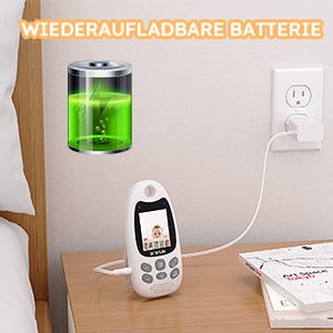 BOIFUN Baby Monitor with Camera, VOX, Night Vision, 2.4 GHz