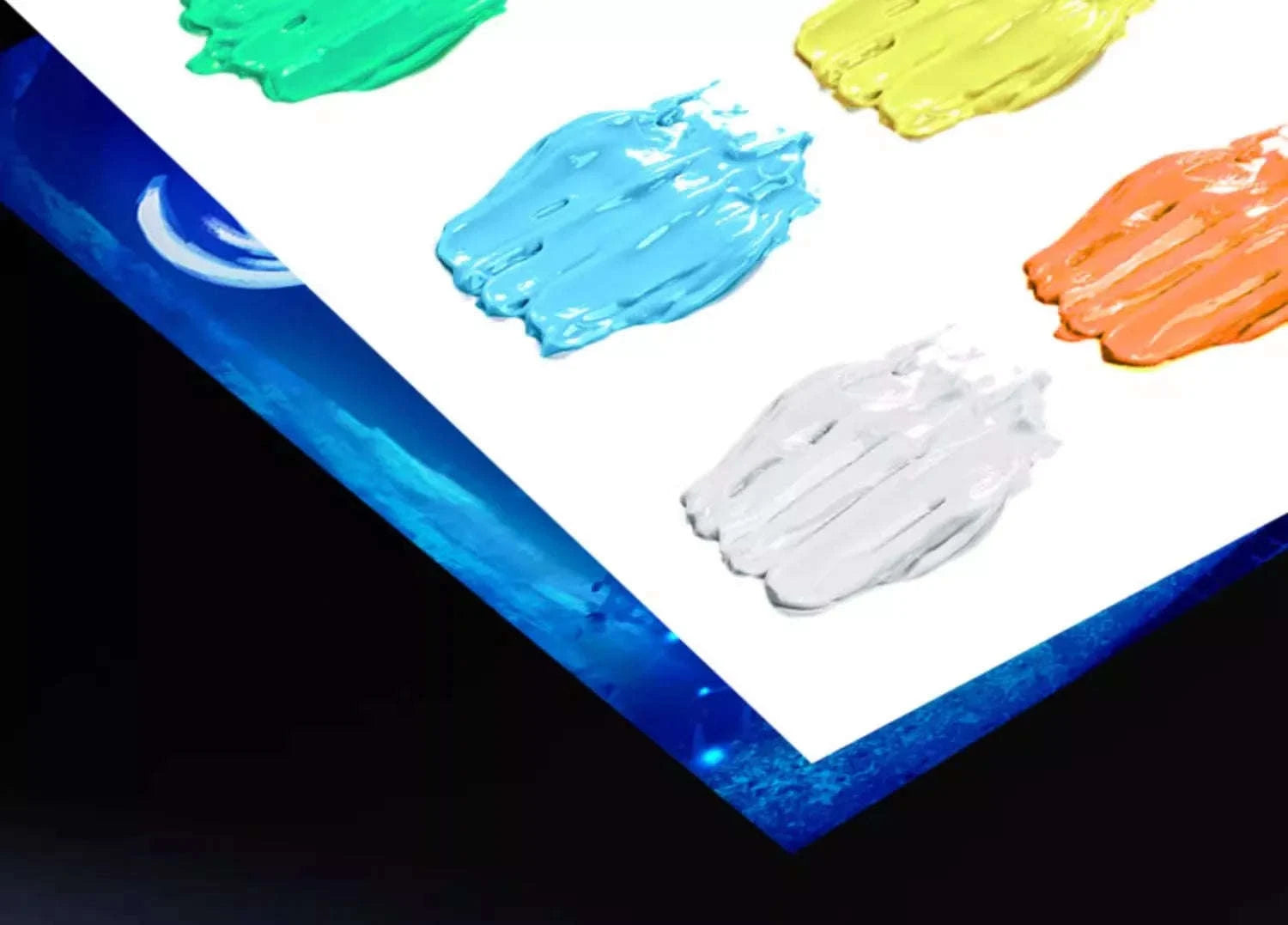 58ML Fluorescent Acrylic Pigment – Glow in the Dark-Purple B / CHINA