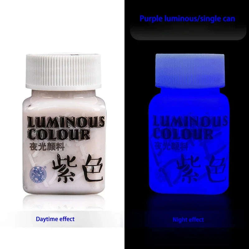 58ML Fluorescent Acrylic Pigment – Glow in the Dark-Purple B / CHINA