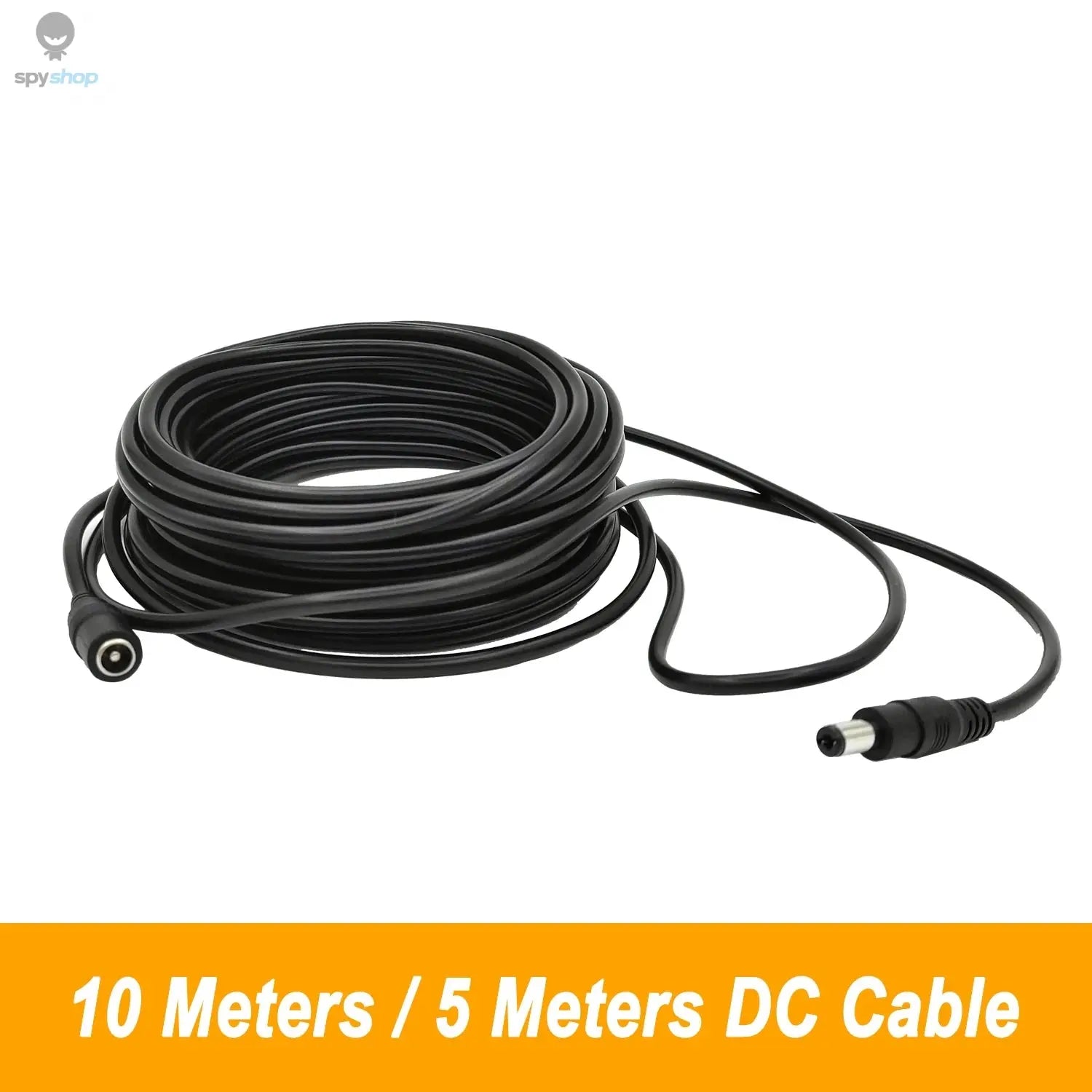 5M 10M DC12V Power Extension Cable 5.5mm*2.1mm Connector Male To Female For LED Lamp CCTV Security Camera Black Power Cable Cord Spy-shop.com