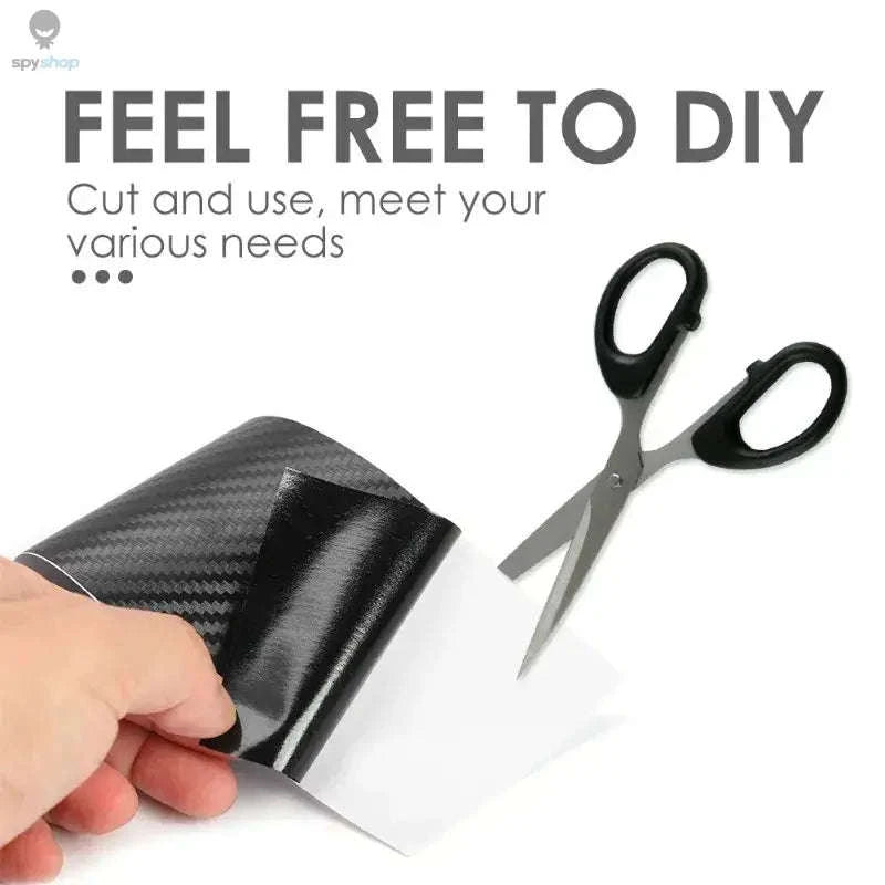 5D Carbon Fiber Car Door Sill Protector Tape-30MMX3M