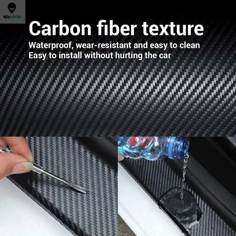 5D Carbon Fiber Car Door Sill Protector Tape-30MMX3M