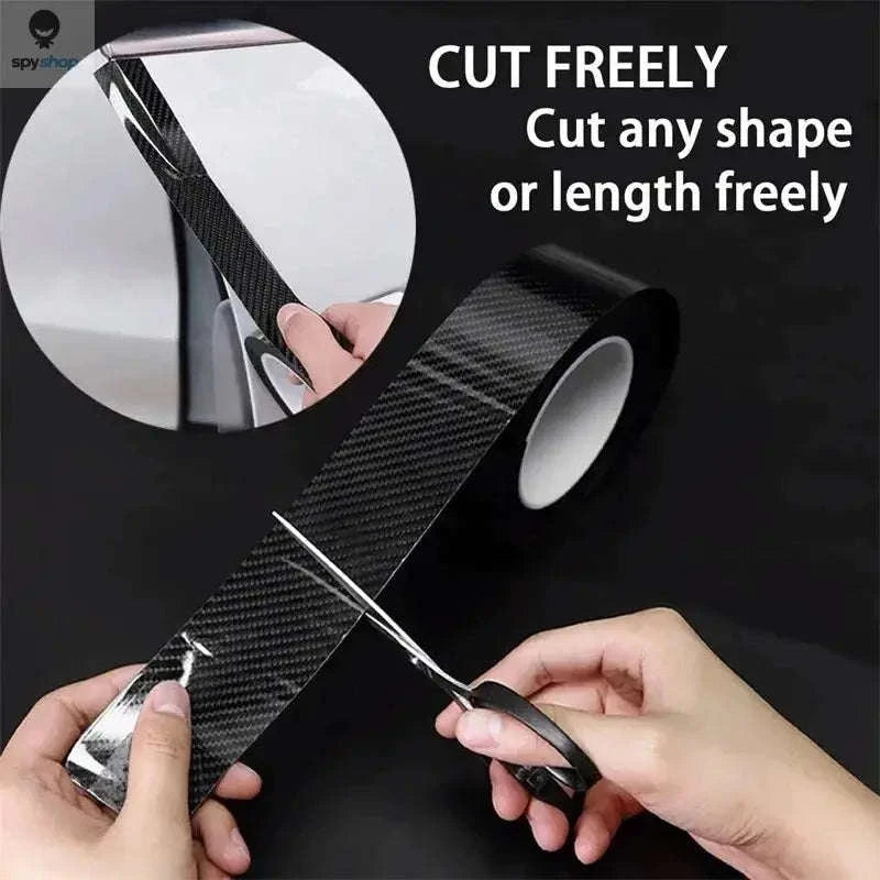 5D Carbon Fiber Car Door Sill Protector Tape-30MMX3M