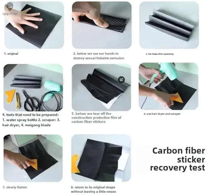 5D Carbon Fiber Car Door Sill Protector Tape-30MMX3M