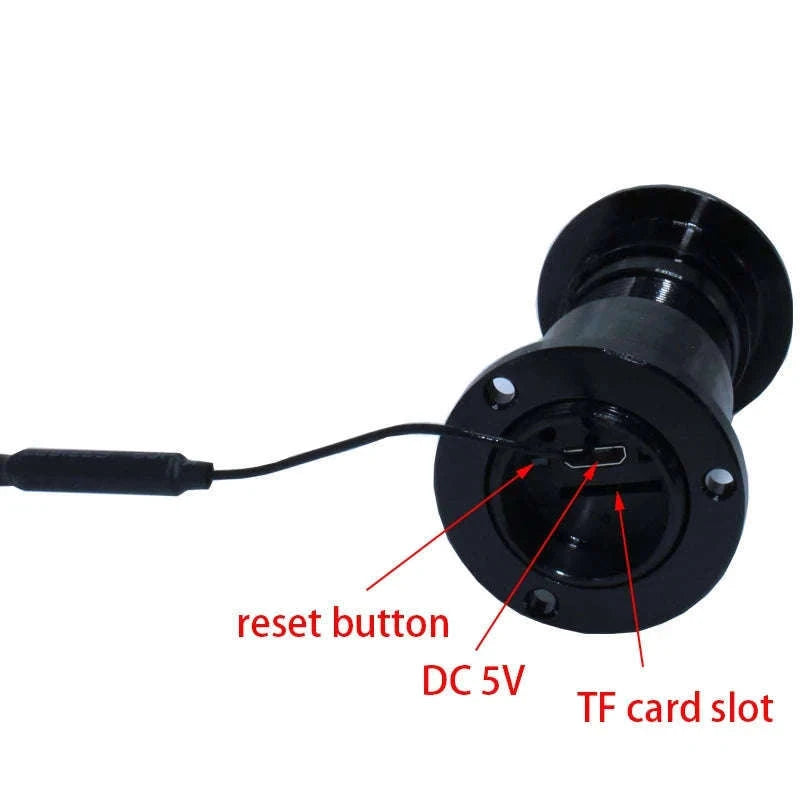 5G Tuya Door Eyehole Security Camera 1080P HD-black