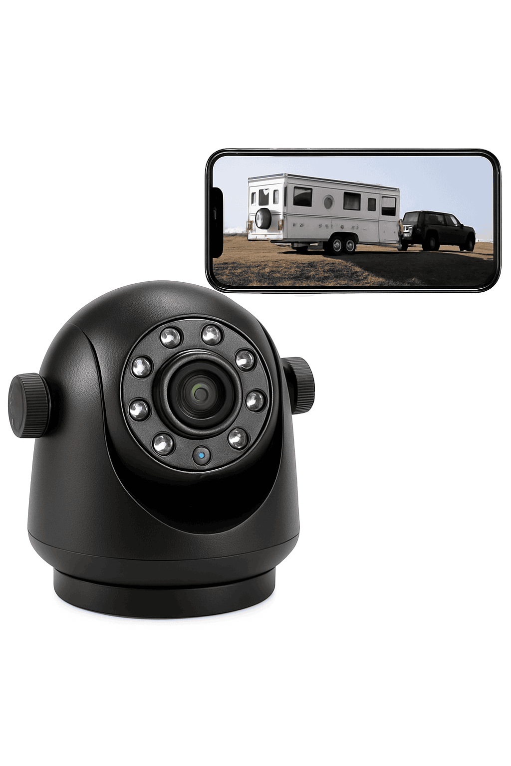 5G WiFi Magnetic Hitch Wireless Rear View Camera with Night Vision-Default Title