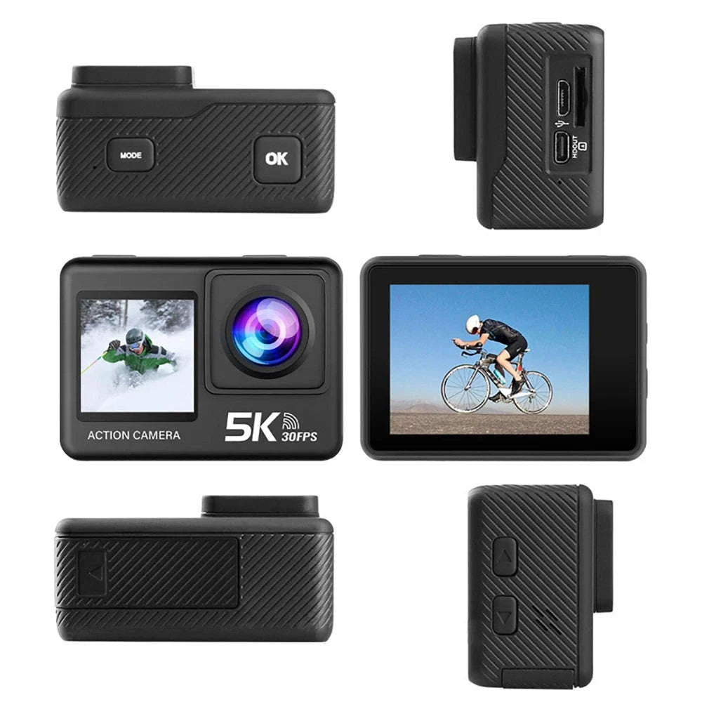 5K Action Camera 4K60FPS Dual Screen Waterproof WiFi Sports Cam-M60TR Option 5