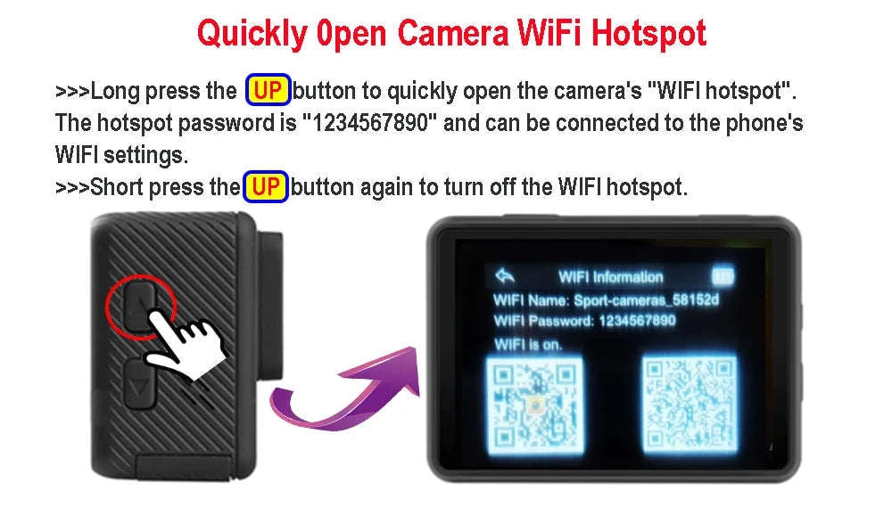 5K Action Camera 4K60FPS Dual Screen Waterproof WiFi Sports Cam-M60TR Option 5