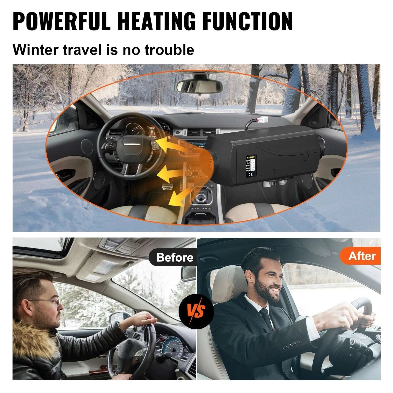 5KW 12V Diesel Air Heater with LCD & Remote for RV Truck Boat-5kw / United States