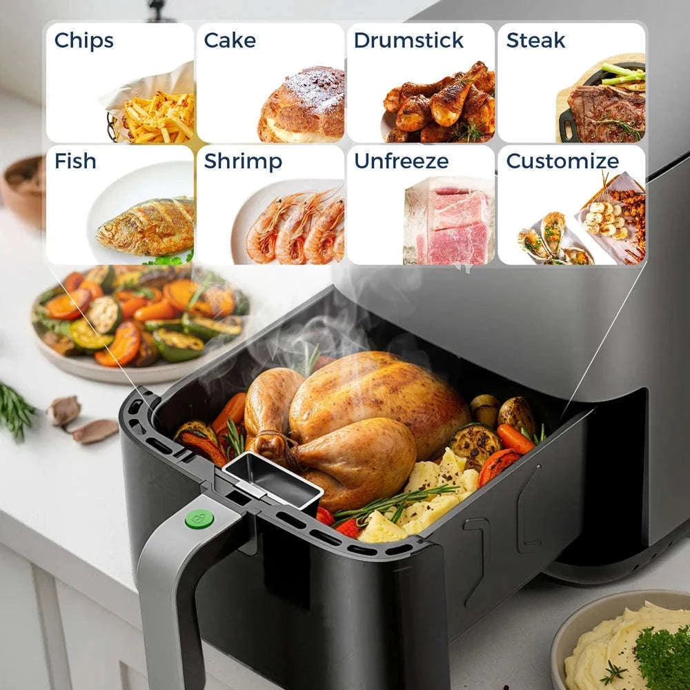 5L Air Fryer with Touch Controls and Viewing Window-ROUNY / Poland / EU