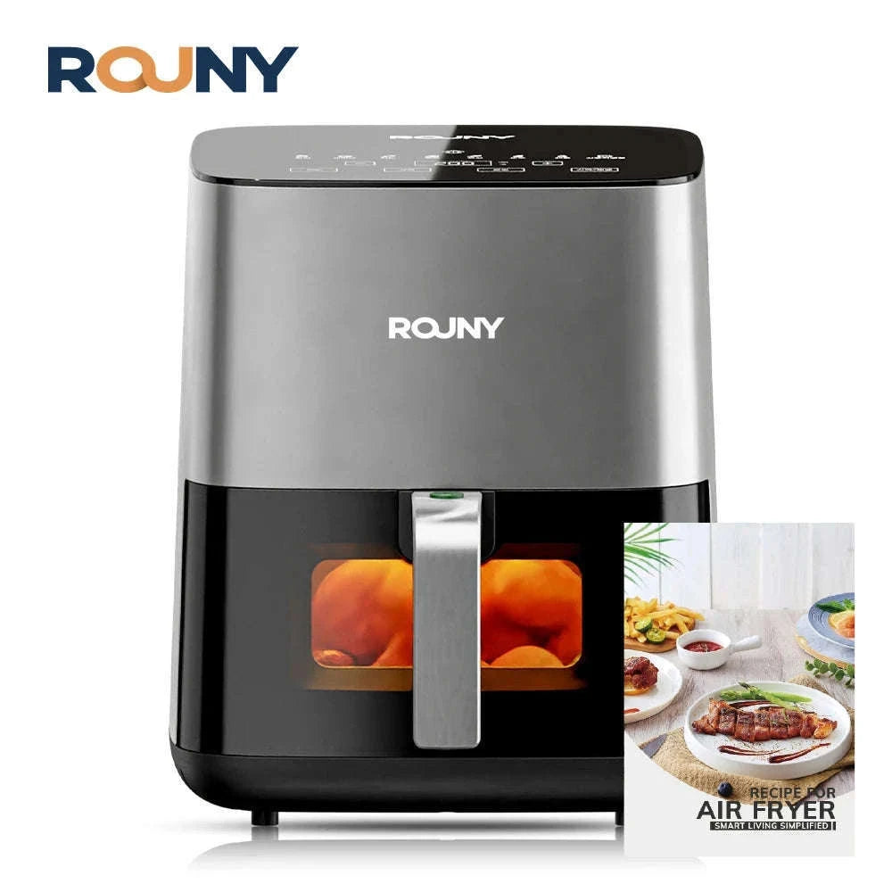 5L Air Fryer with Touch Controls and Viewing Window-ROUNY / Poland / EU