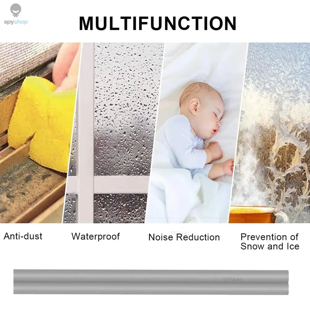 5m/10m Weather Stripping Door Seal Strip Diep Self-adhesive Draft Stopper Tape Window Insulation Noise Rubber Sealing Strip Spy-shop.com