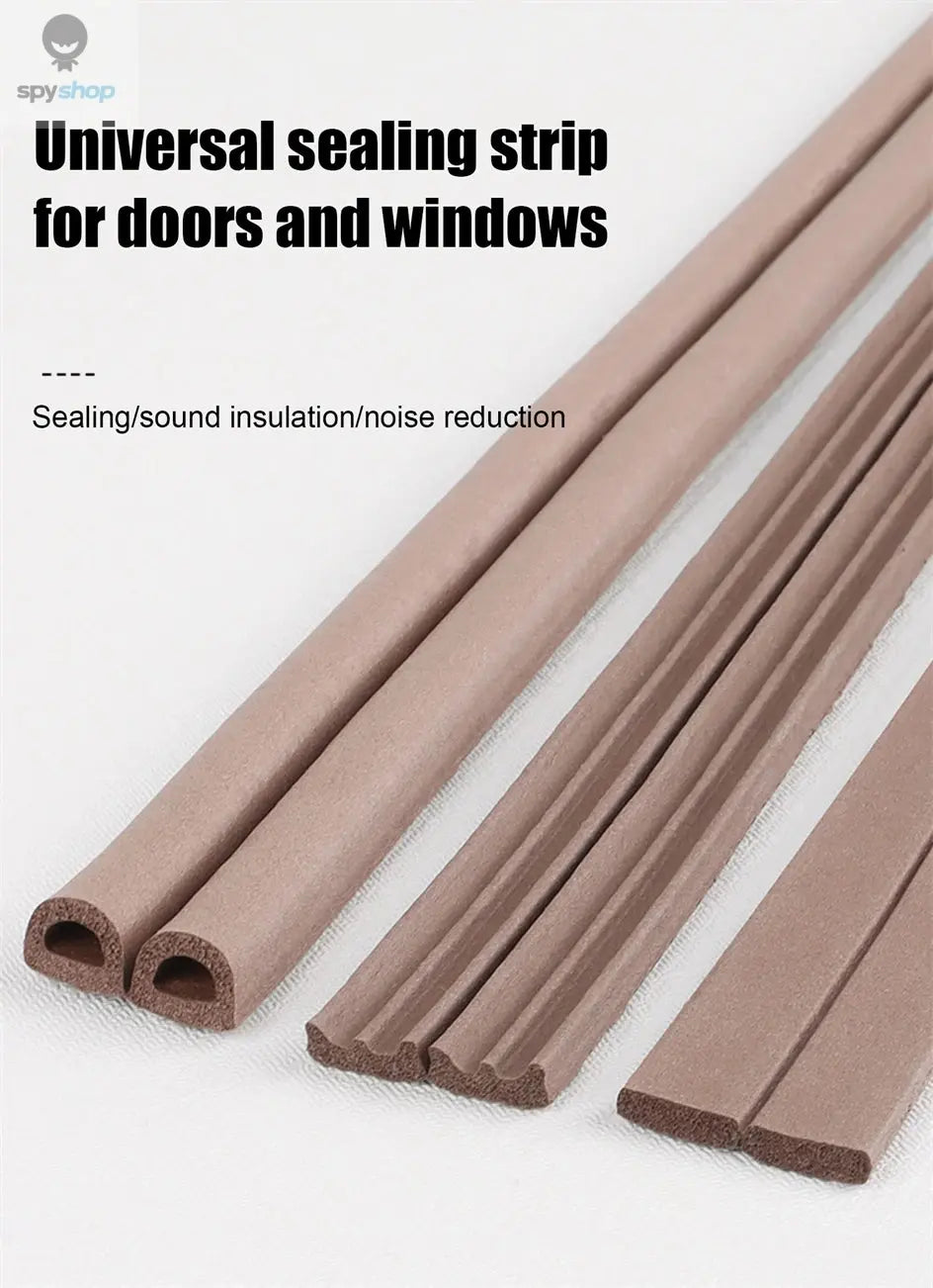 5m/10m Weather Stripping Door Seal Strip Diep Self-adhesive Draft Stopper Tape Window Insulation Noise Rubber Sealing Strip Spy-shop.com