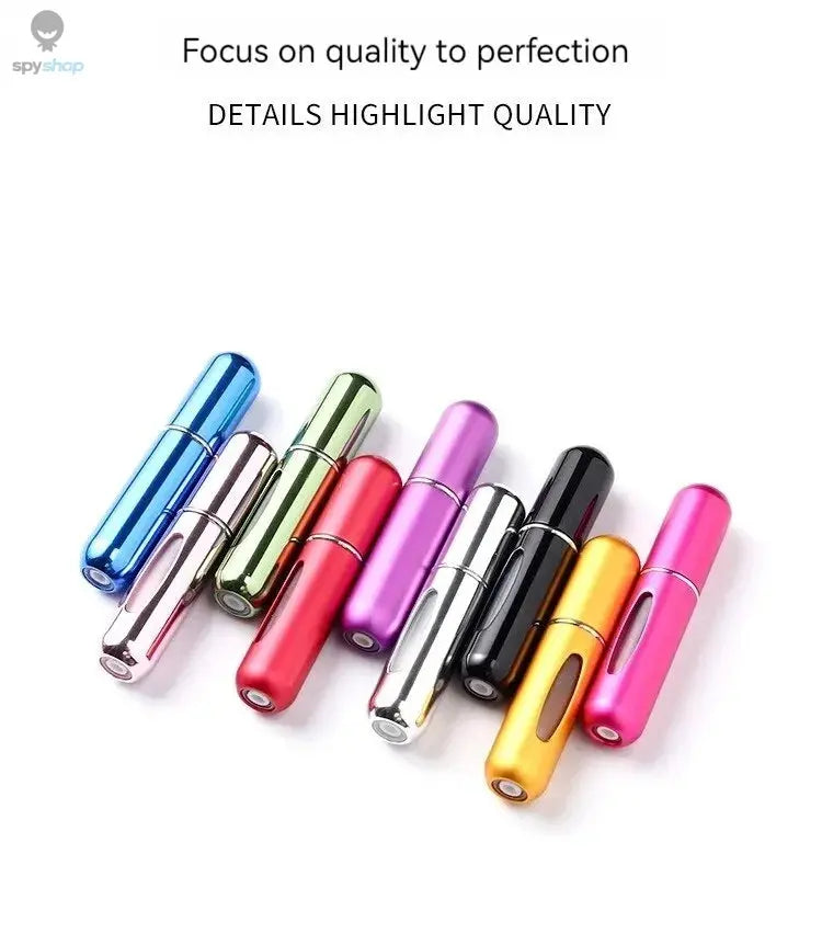 5ml Perfume Sub-bottles Bottom Filling High-end Portable Press Spray Small Spray Bottle Empty Bottle Sample Subpackaging Device Spy-shop.com