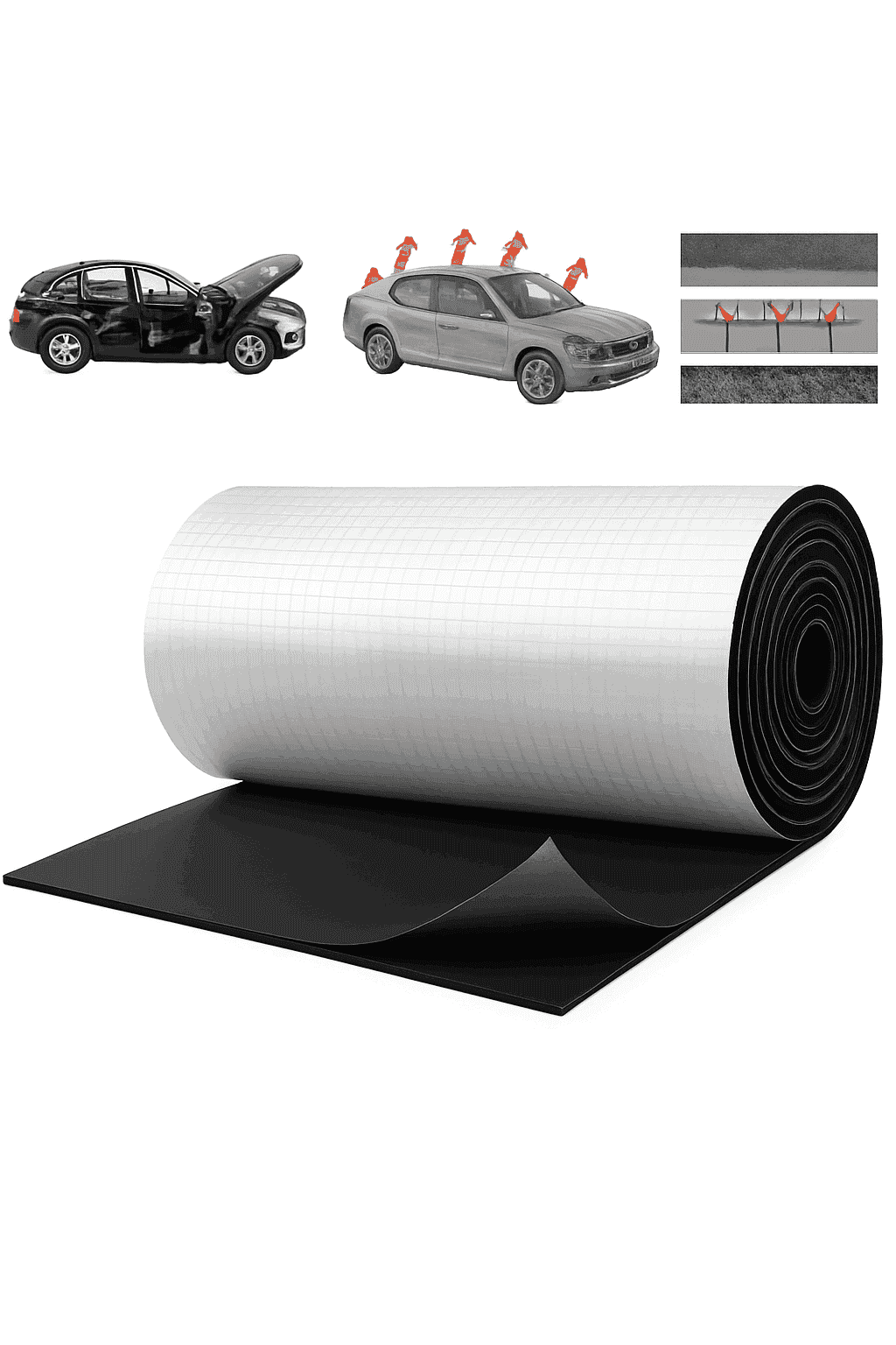 5mm/10mm Sound Deadening Heat Insulation Mat-400x250x10mm