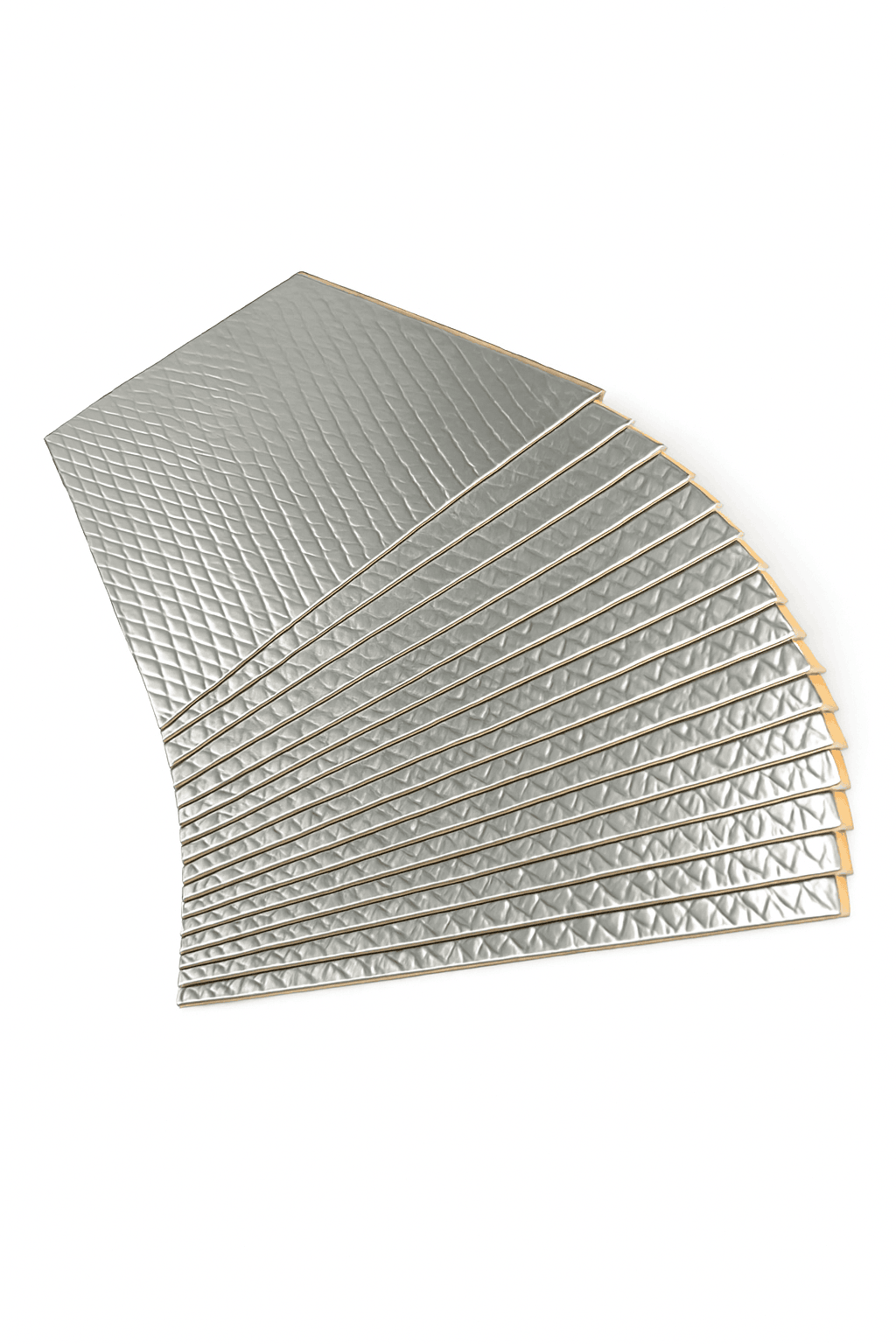 5mm Aluminum Foil Car Sound Insulation Mat Set-as shown