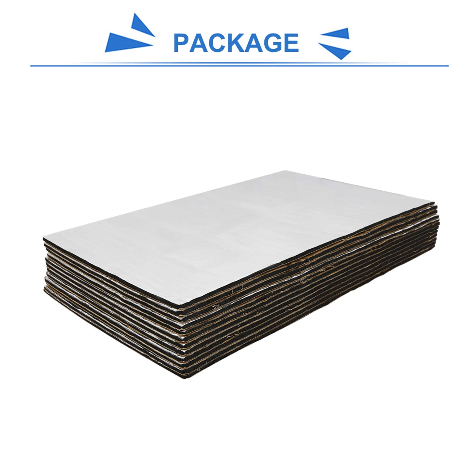 5mm Car Sound Deadener Mat Aluminum Foil Heat Shield with Roller Tool-10pcs 5mm 40x20cm / China Mainland