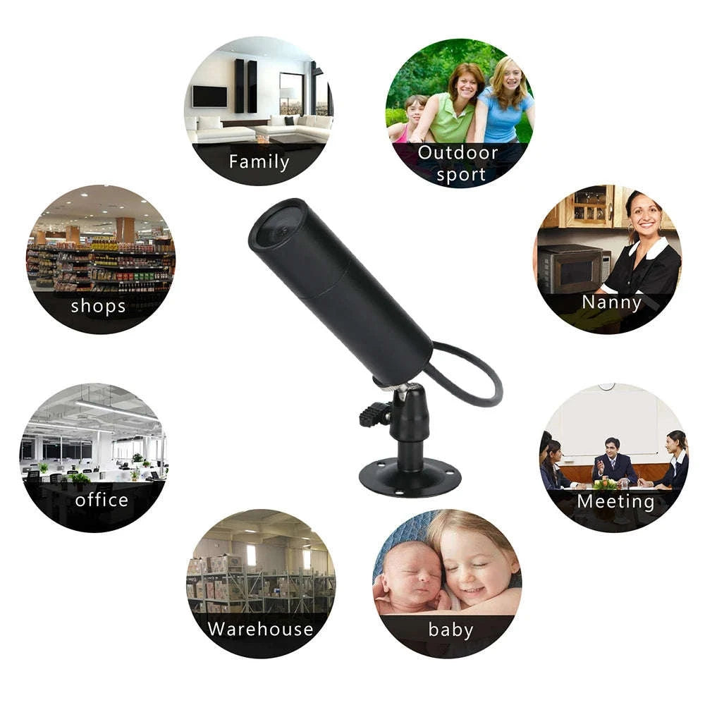 5MP Audio IP POE Mini WiFi Camera with Color Night Vision-48V POE Version / 2.8mm