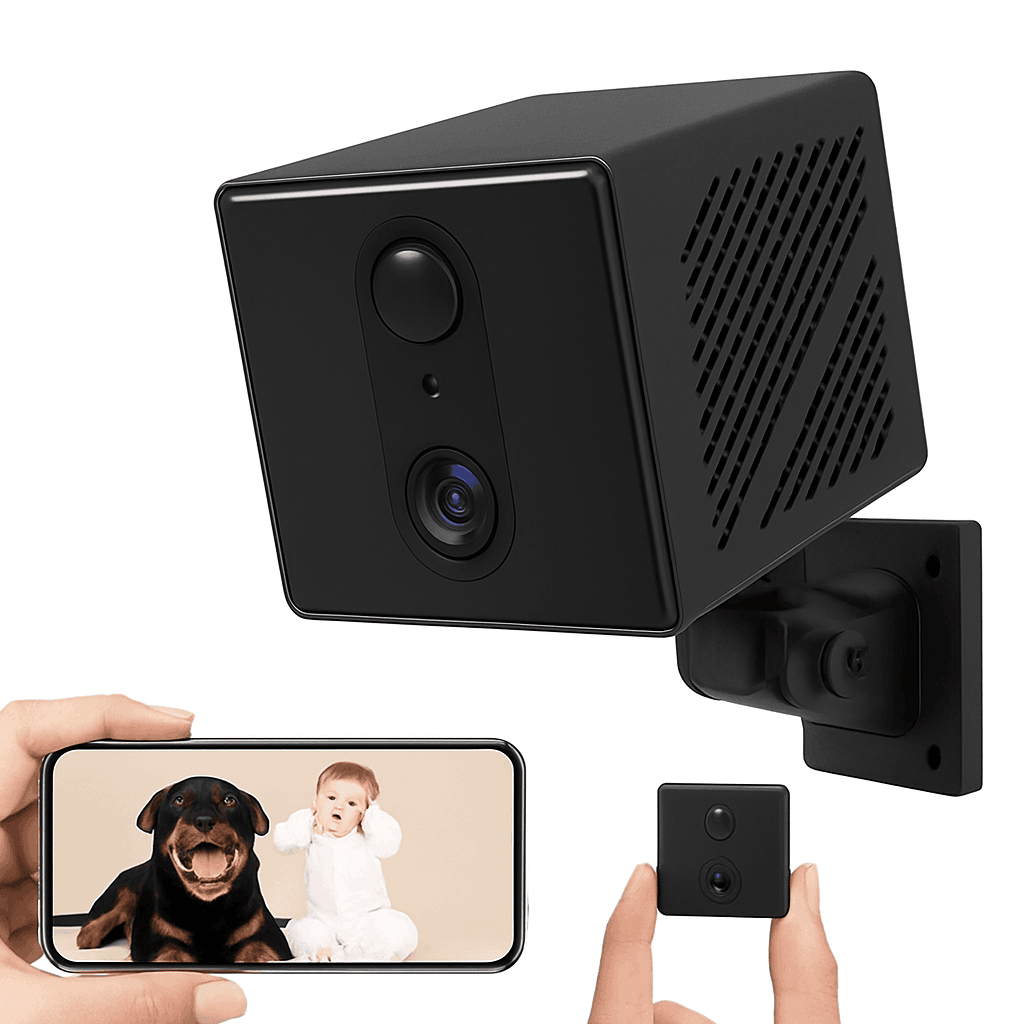 5MP Mini Security Camera with 4G/WiFi, Night Vision & Motion Detection-WiFi Add 64G Card