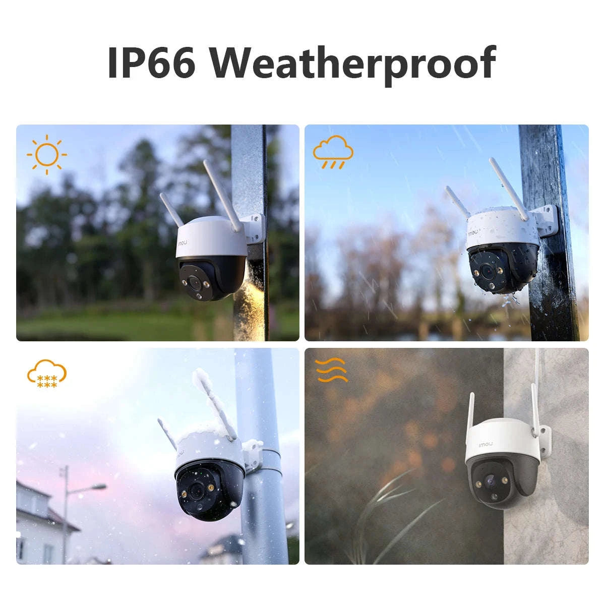 5MP Outdoor PTZ WiFi Security Camera 2-Pack with Night Vision-2PCS 5MP Camera / EU Plug / China Mainland
