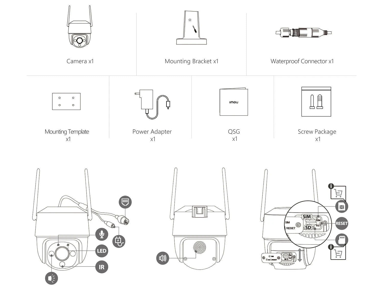 5MP Outdoor PTZ WiFi Security Camera 2-Pack with Night Vision-2PCS 5MP Camera / EU Plug / China Mainland