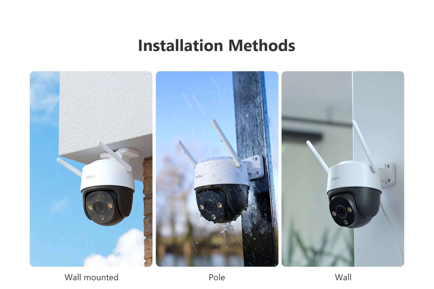 5MP Outdoor PTZ WiFi Security Camera 2-Pack with Night Vision-2PCS 5MP Camera / EU Plug / China Mainland