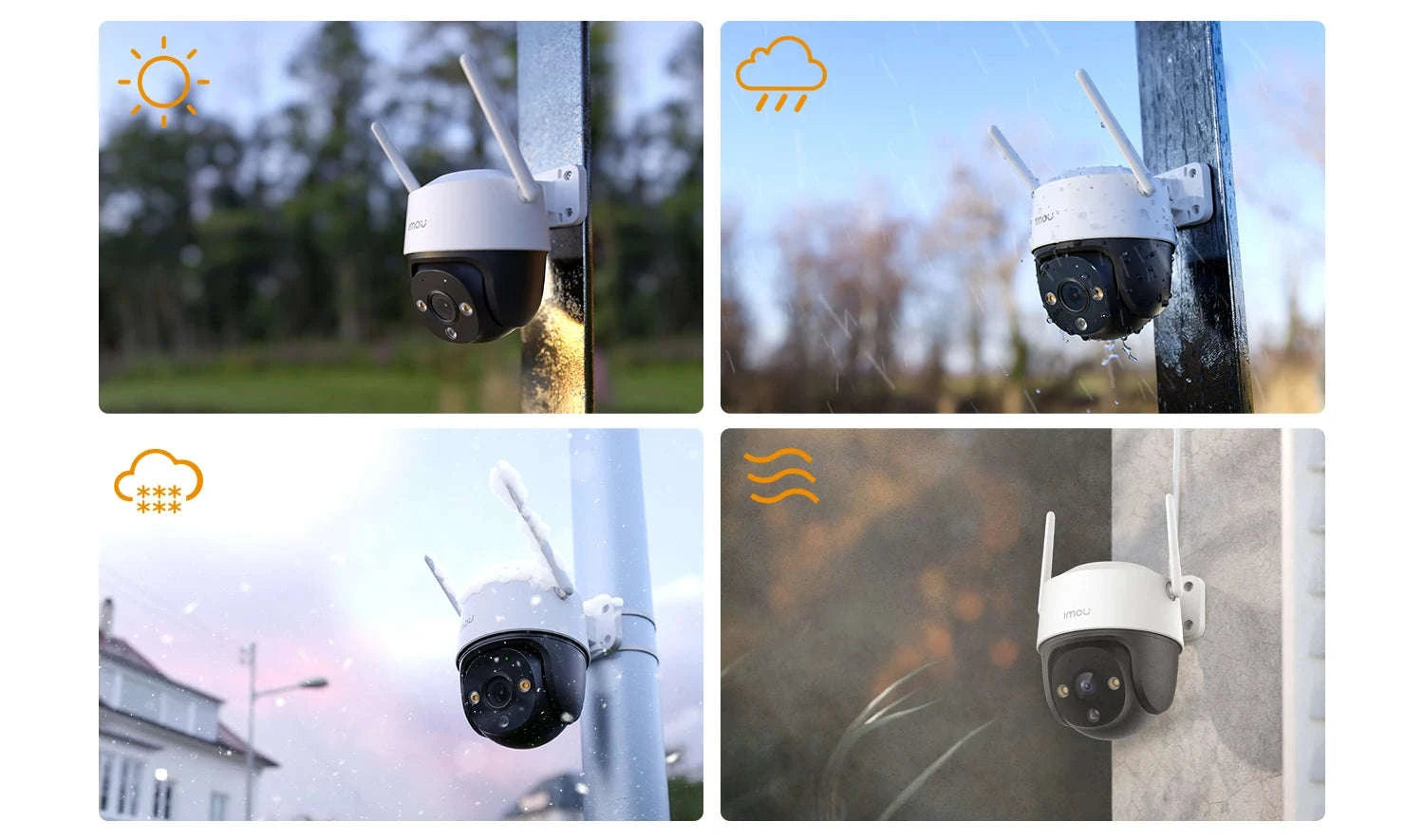 5MP Outdoor PTZ WiFi Security Camera 2-Pack with Night Vision-2PCS 5MP Camera / EU Plug / China Mainland