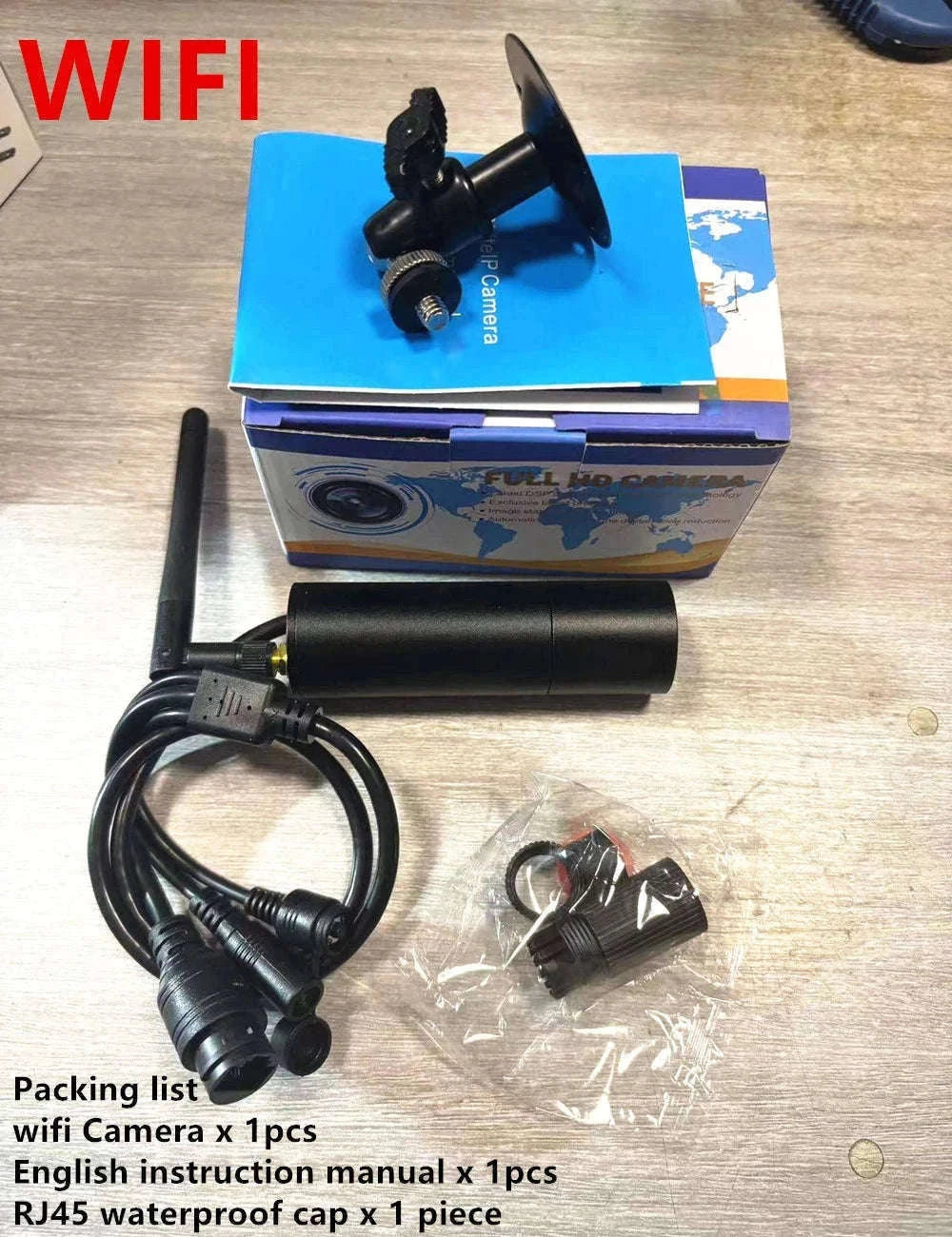 5MP POE Mini Bullet Security Camera with Smart Detection-WIFI Version / 4mm lens 90 Angle