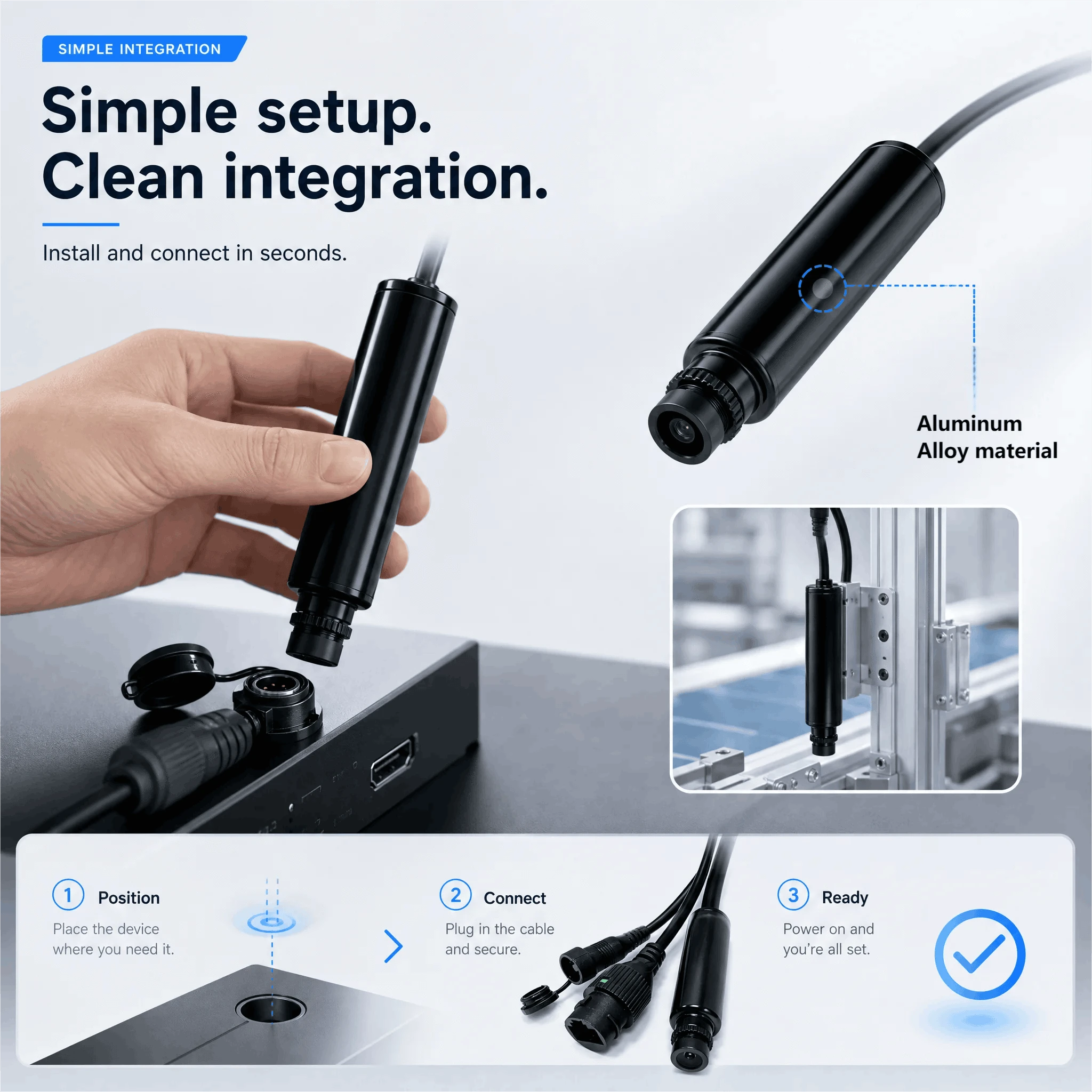 5MP PoE WiFi Mini Bullet Camera with 6x Digital Zoom-128G WIFI / 1.7mm