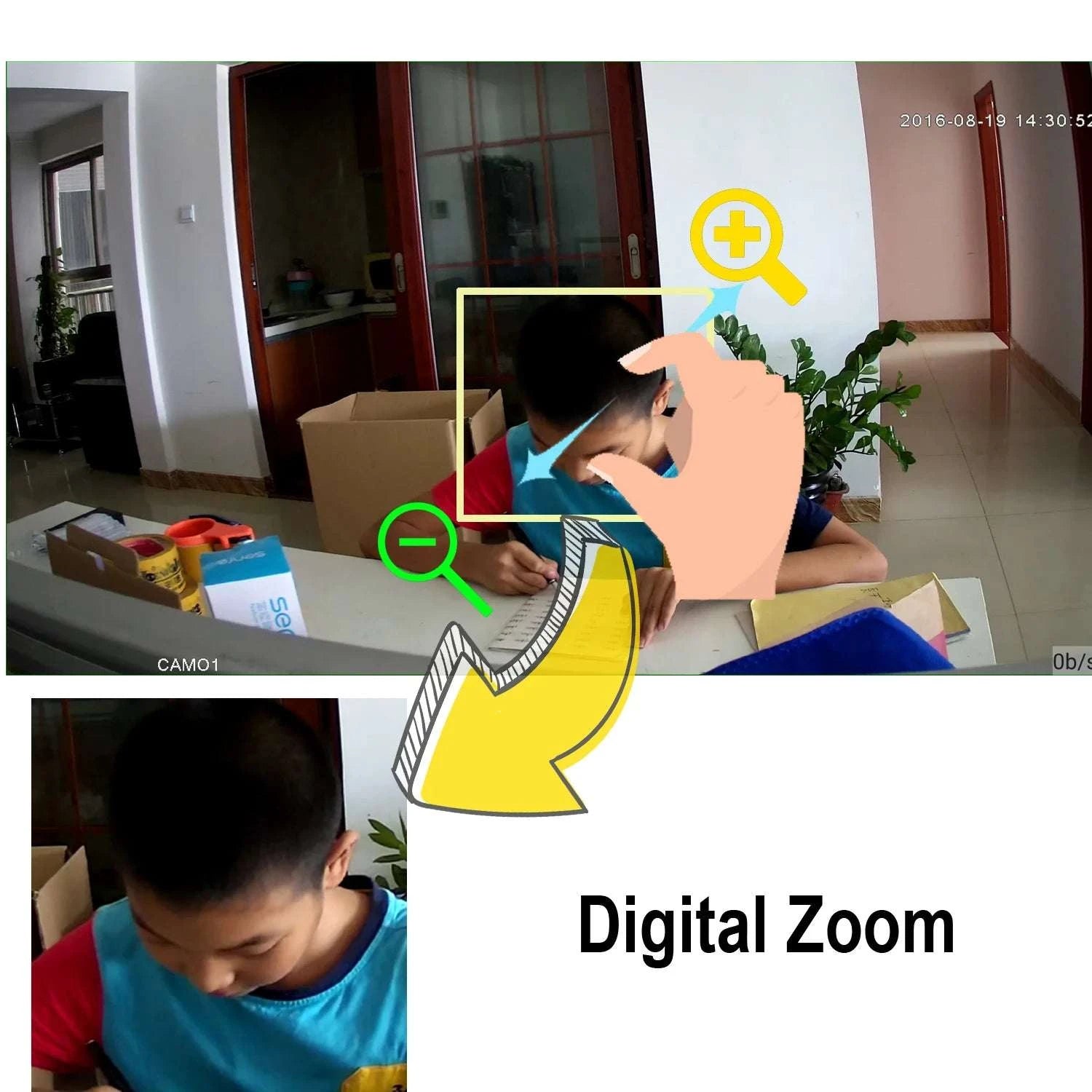 5MP WiFi Dome Security Camera with Night Vision & Motion Alerts-5MP Camera Add 128G / UK Plug / 8mm