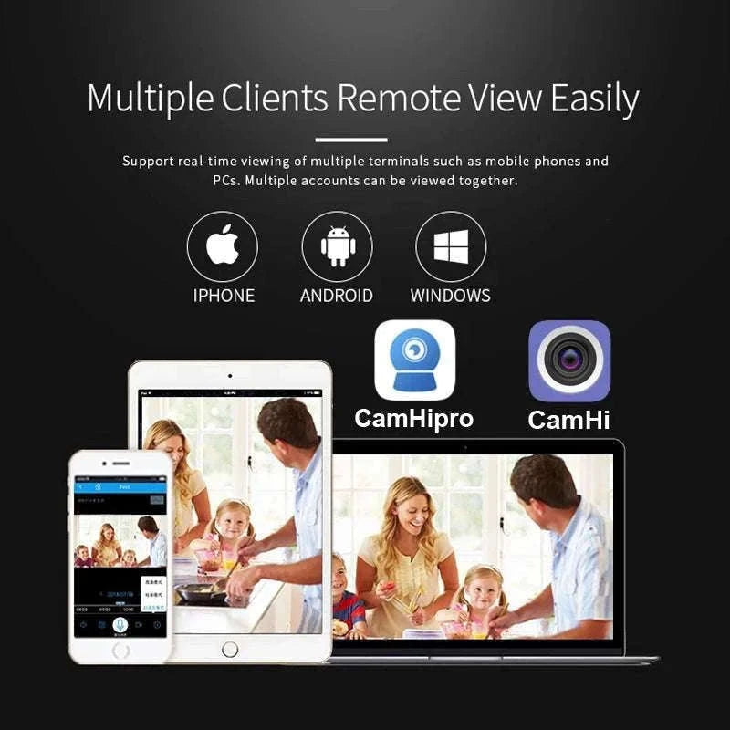 5MP WiFi Dome Security Camera with Night Vision & Motion Alerts-5MP Camera Add 128G / UK Plug / 8mm