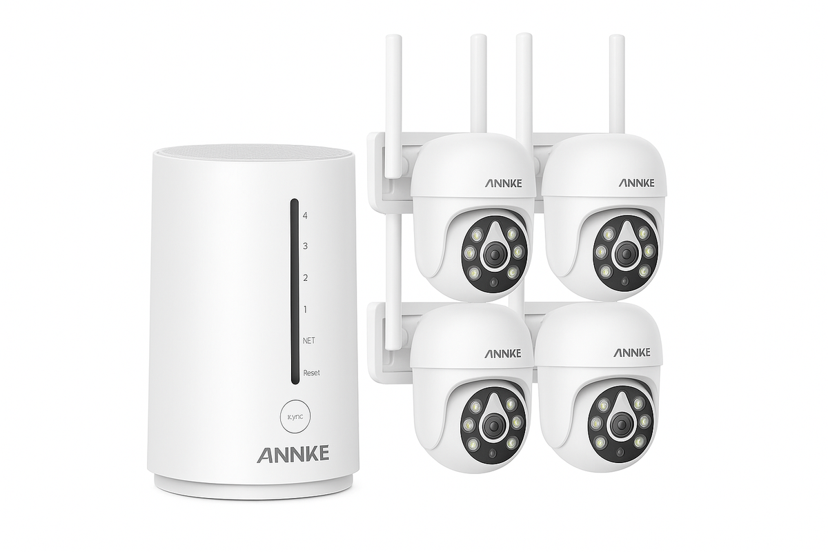5MP WiFi PT Security Camera System with 4CH NVR