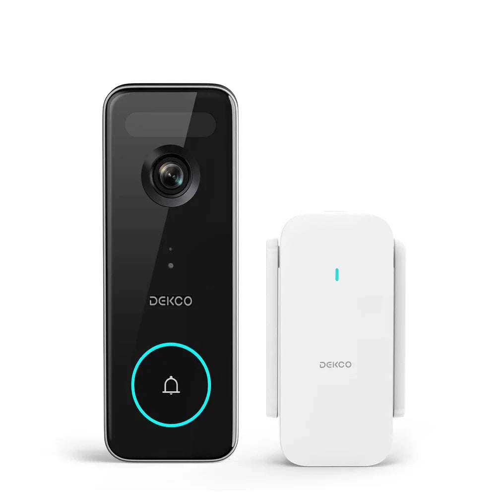 5MP WiFi Video Doorbell with Motion Detection and Two-Way Audio-black / US Plug / United States