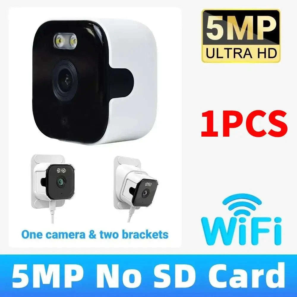 5MP Window Security Camera with 5GHz WiFi & Color Night Vision-1PCS 5MP Camera / US Plug / China Mainland