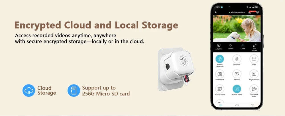 5MP Window Security Camera with 5GHz WiFi & Color Night Vision-1PCS 5MP Camera / US Plug / China Mainland