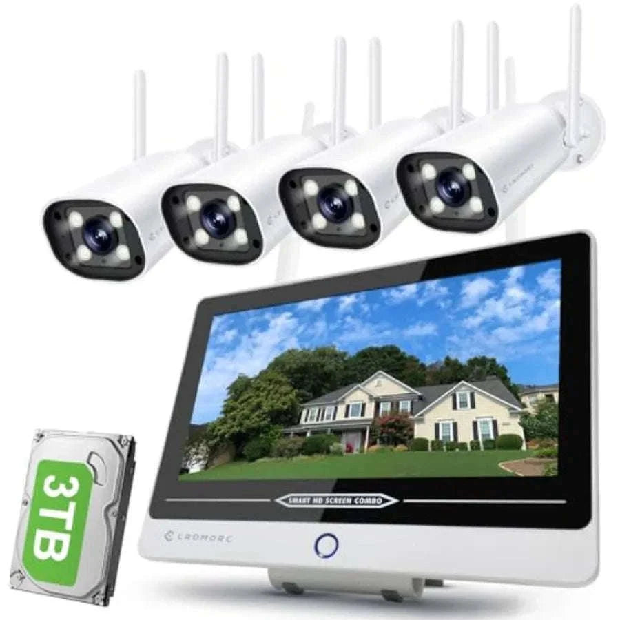 5MP Wireless Security Camera System with Human Detection-United States / FourCamera