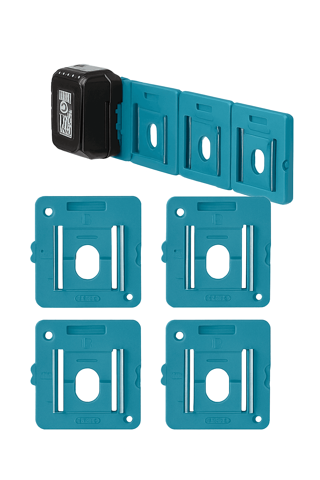 5PCS 18V Battery and Tool Holder Wall Mount Rack-Model B / China Mainland