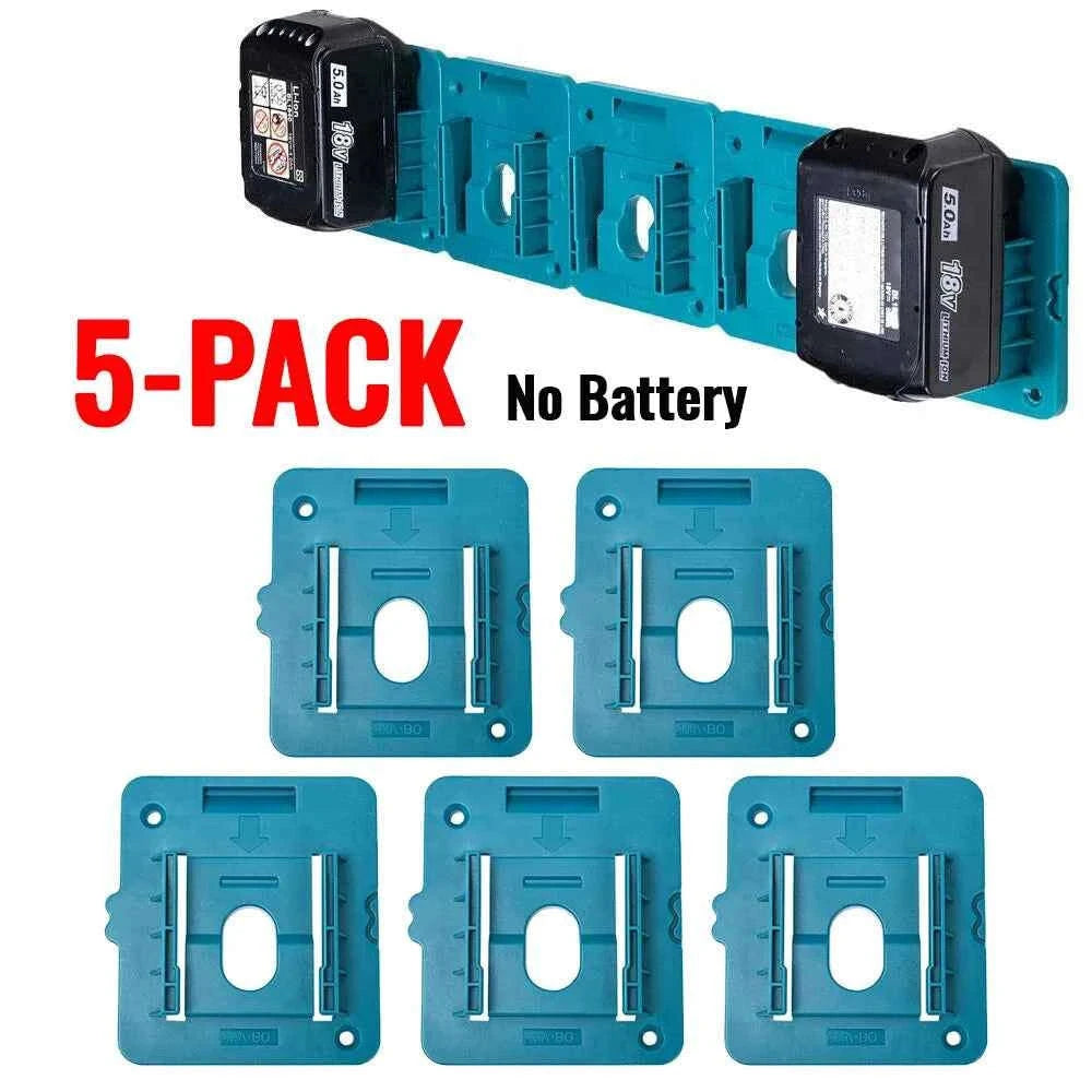 5PCS 18V Battery and Tool Holder Wall Mount Rack-Model B / China Mainland