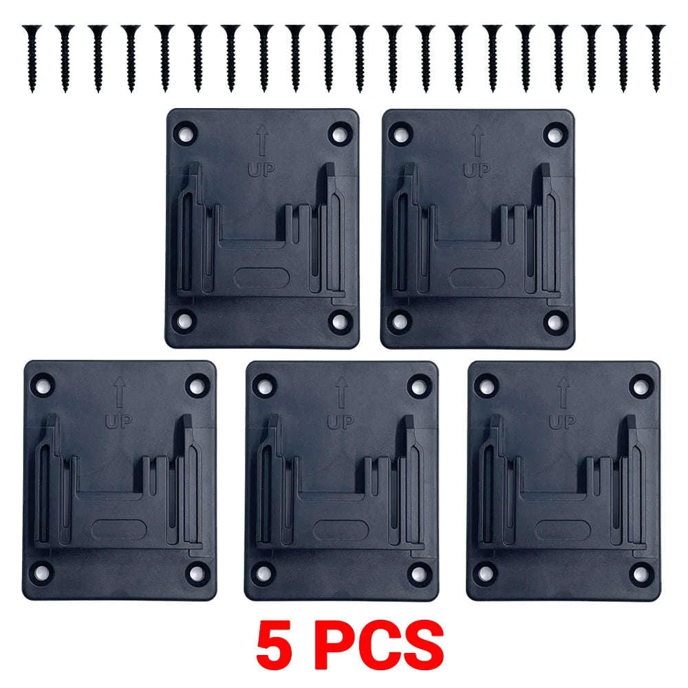 5PCS 18V Battery and Tool Holder Wall Mount Rack-Model B / China Mainland