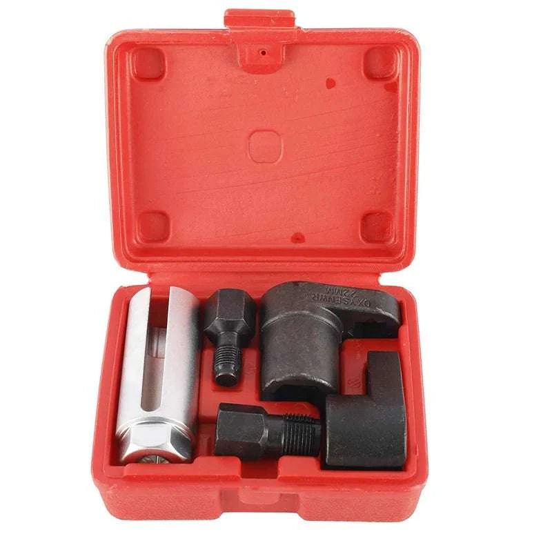 5pcs Oxygen Sensor Socket Wrench Kit for O2 Removal & Thread Repair-United States / Red