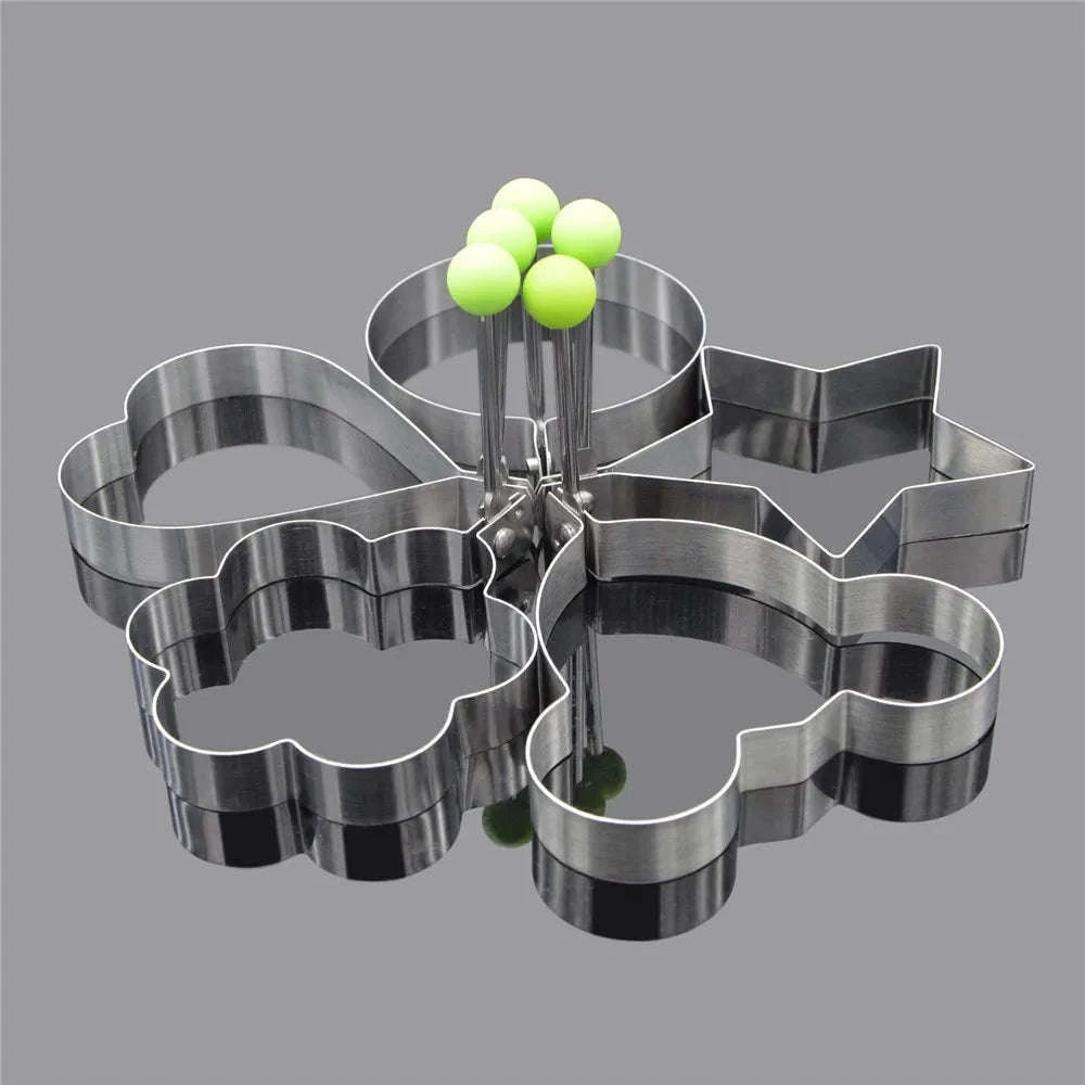 5pcs Stainless Steel Egg Mold Ring Set-5PCS