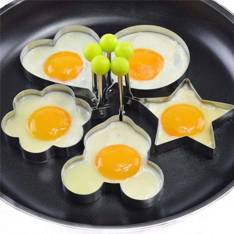5pcs Stainless Steel Egg Mold Ring Set-5PCS