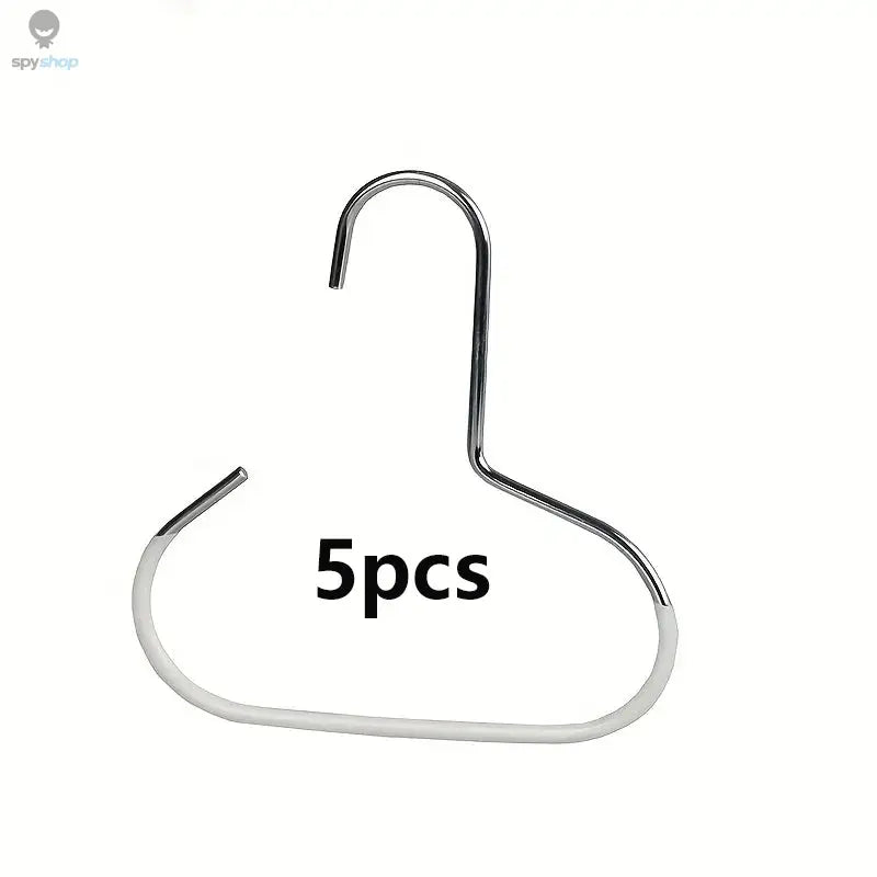 5pcsVersatile Manganese Steel Round Hook - Perfect for Hats, Ties, Scarves & Bags, Strong Load-Bearing, Non-Deformable