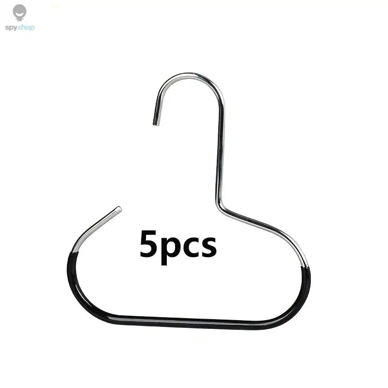 5pcsVersatile Manganese Steel Round Hook - Perfect for Hats, Ties, Scarves & Bags, Strong Load-Bearing, Non-Deformable