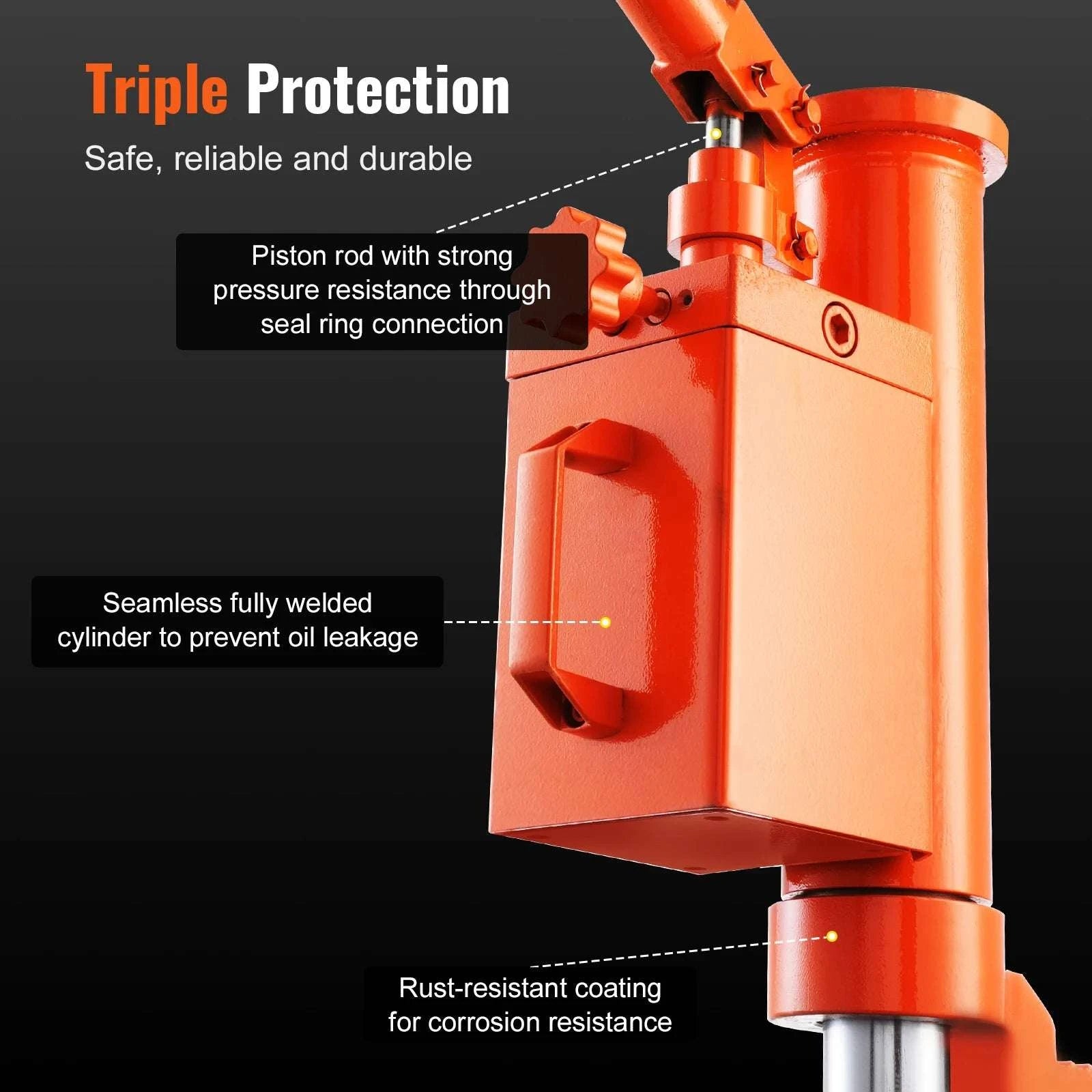 5T/10T Hydraulic Toe Jack with 360° Rotating Base for Machinery-United States